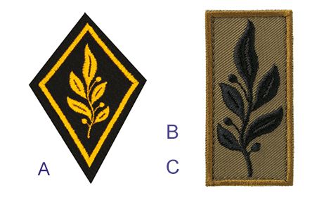 Militärisches Blumen-Abzeichen 2023 – Revers-Abzeichen Aus Metall, Emaille, Ast-Design